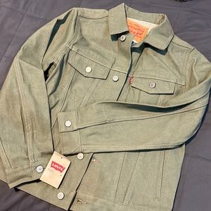 Levis kids green denim jacket